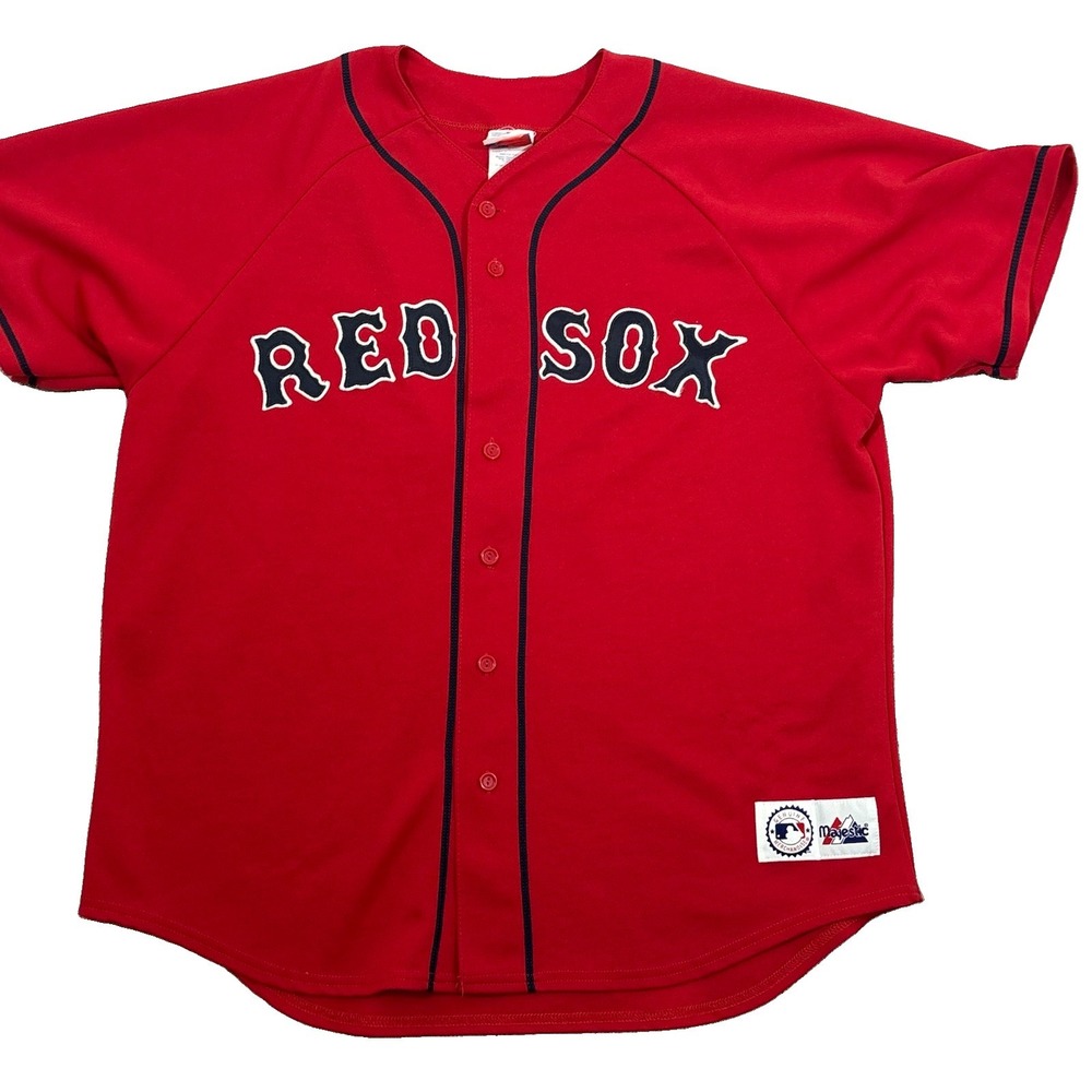Vintage Majestic Boston Red Sox Jersey #5 Red Sz XL NOMAR Made in USA MLB